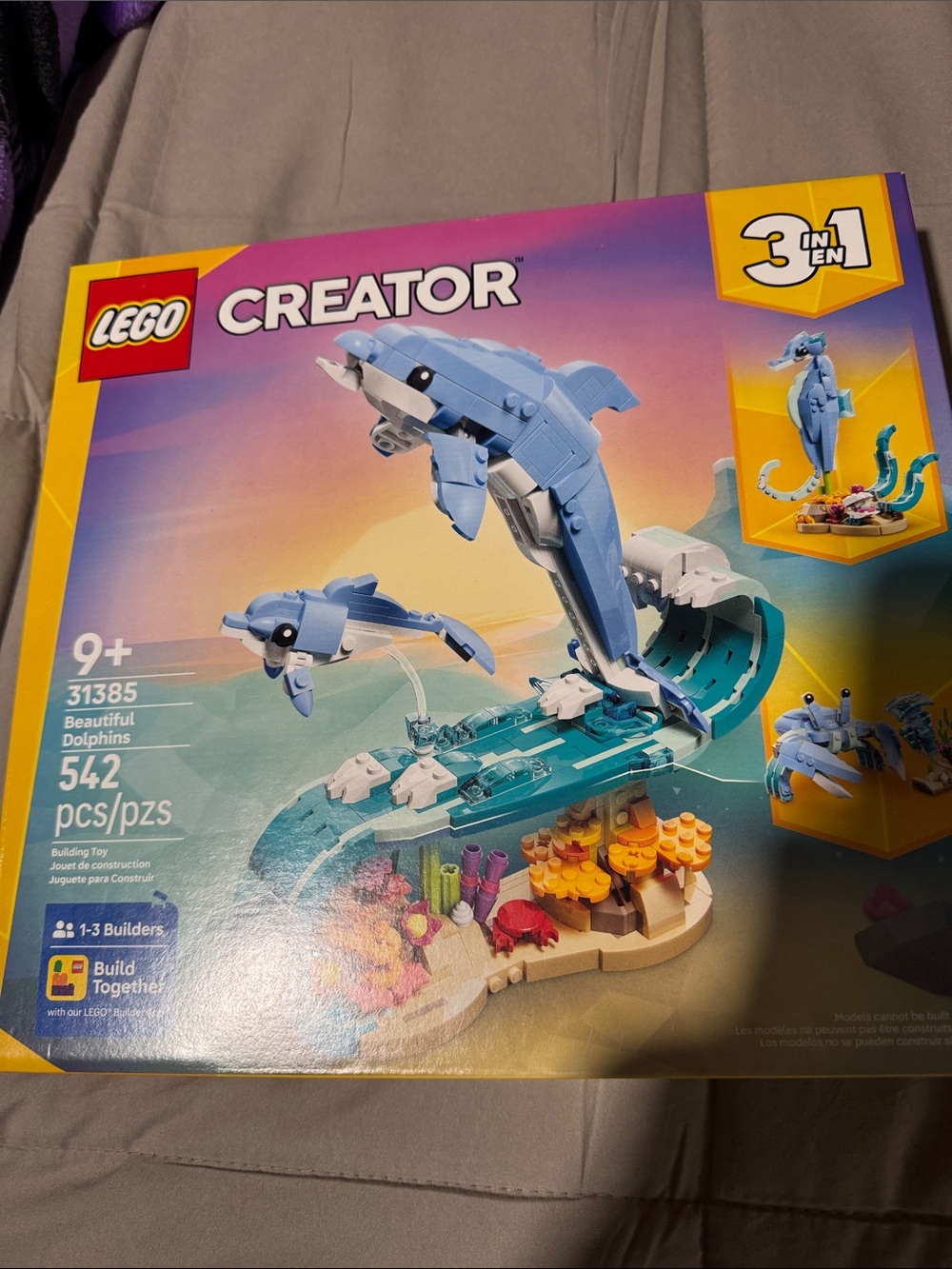 Lego Creator Light Blue Dolphins Building Set